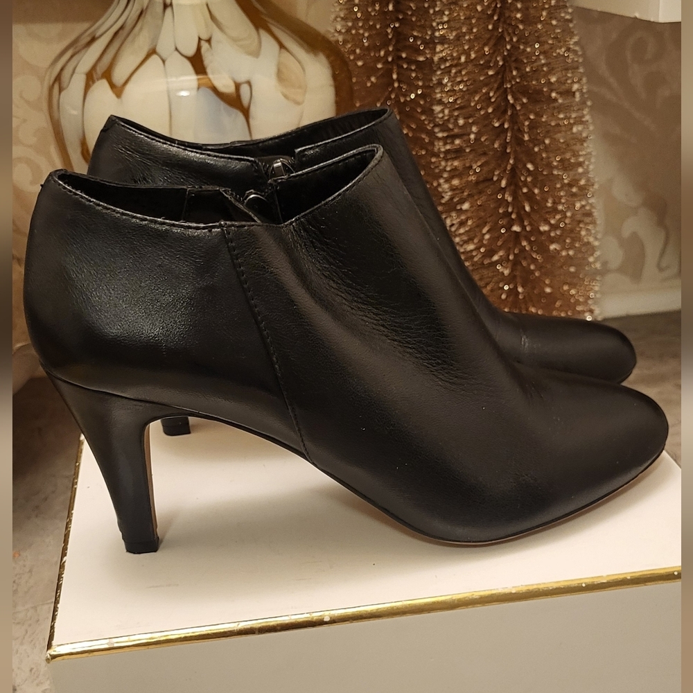 Vince Camuto Sleek Black Ankle Booties
